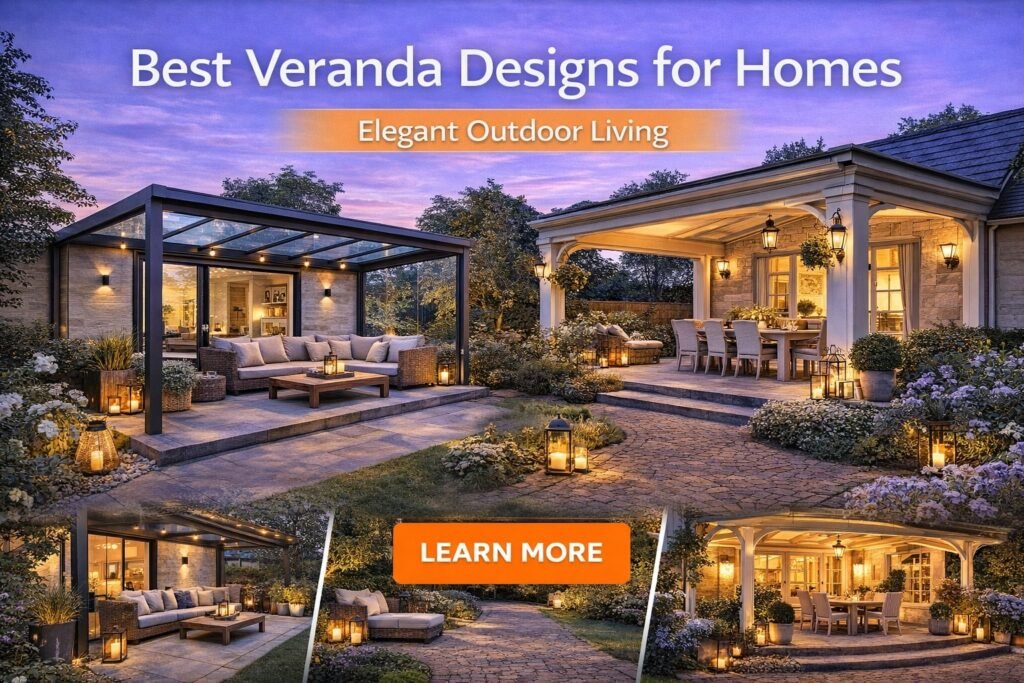 Best veranda designs for homes showcasing modern glass roof verandas and elegant outdoor living spaces
